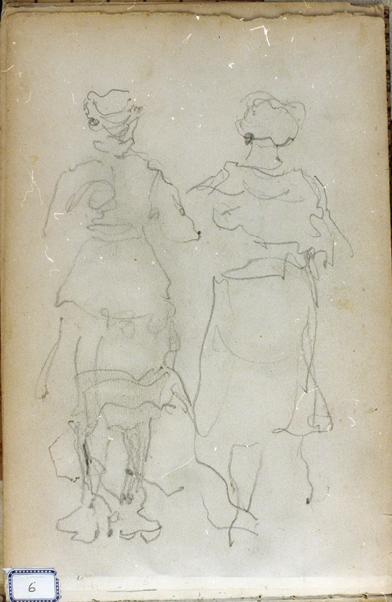Studio di figure femminili in piedi - Certosa di san Martino, Napoli